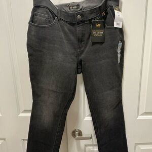 Lee Ultra Lux Gray Denim Straight Leg Jeans